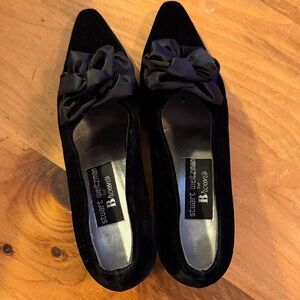 Stuart Weitzman Black Velvet Heels